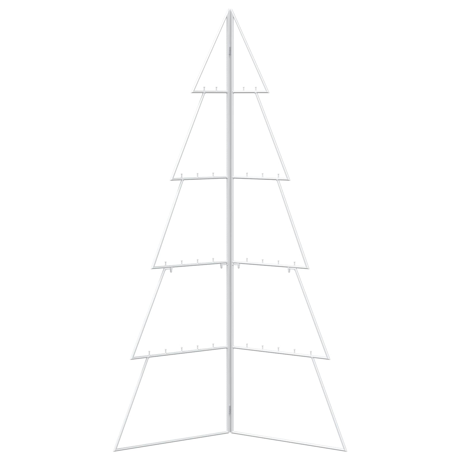 Albero di Natale in metallo KUOPIO 140 cm Acciaio Bianco