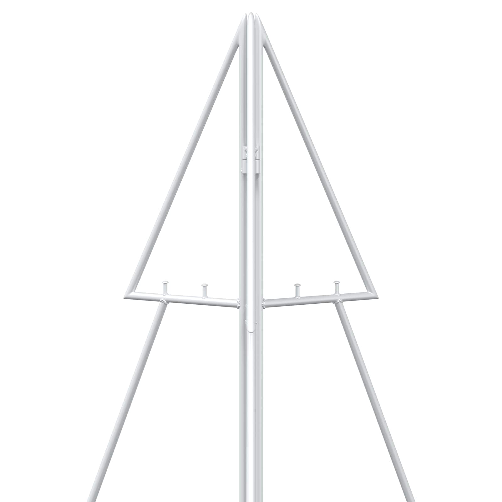 Albero di Natale in metallo KUOPIO 210 cm Acciaio Bianco