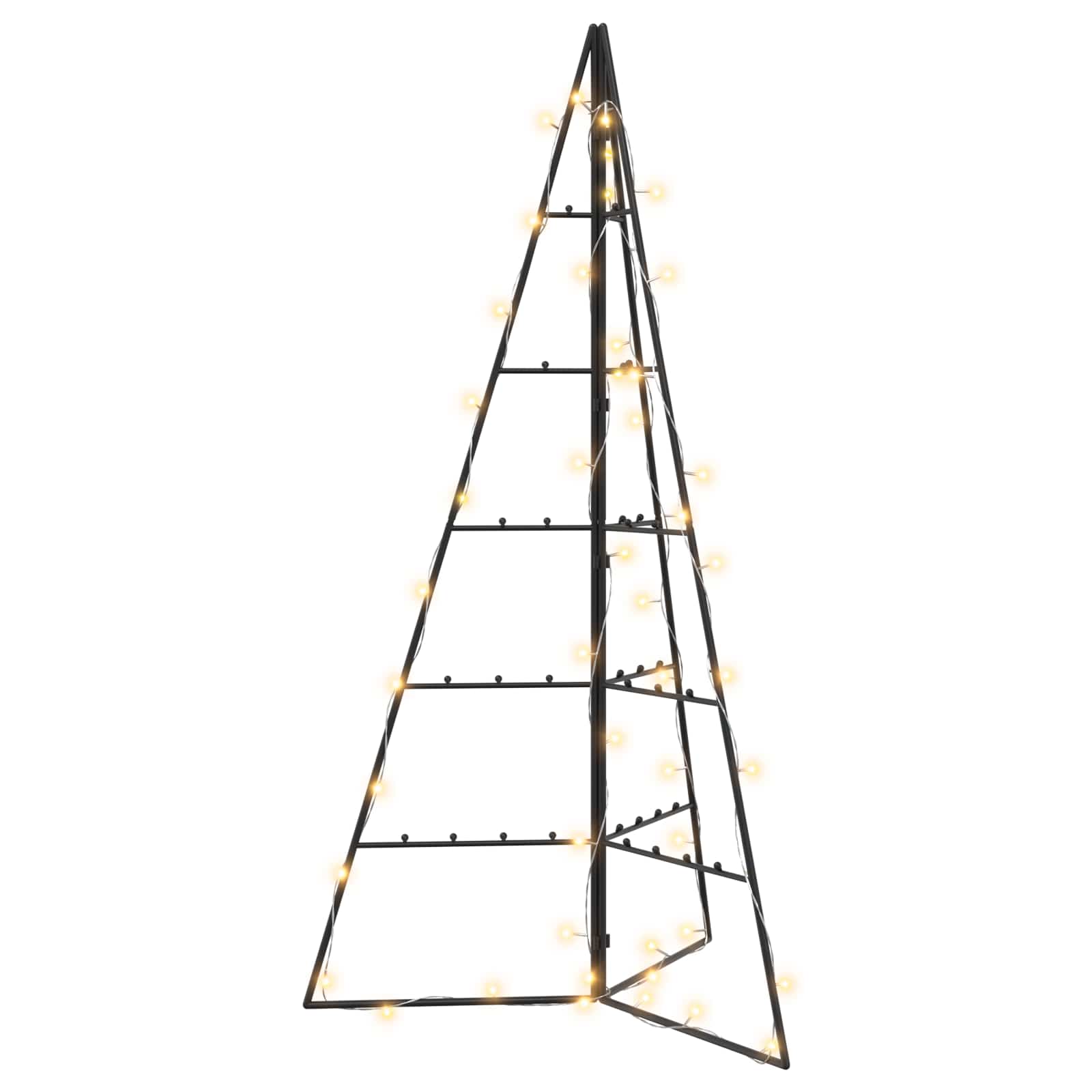 Albero di Natale in metallo KUOPIO 100 cm Bianco caldo Acciaio