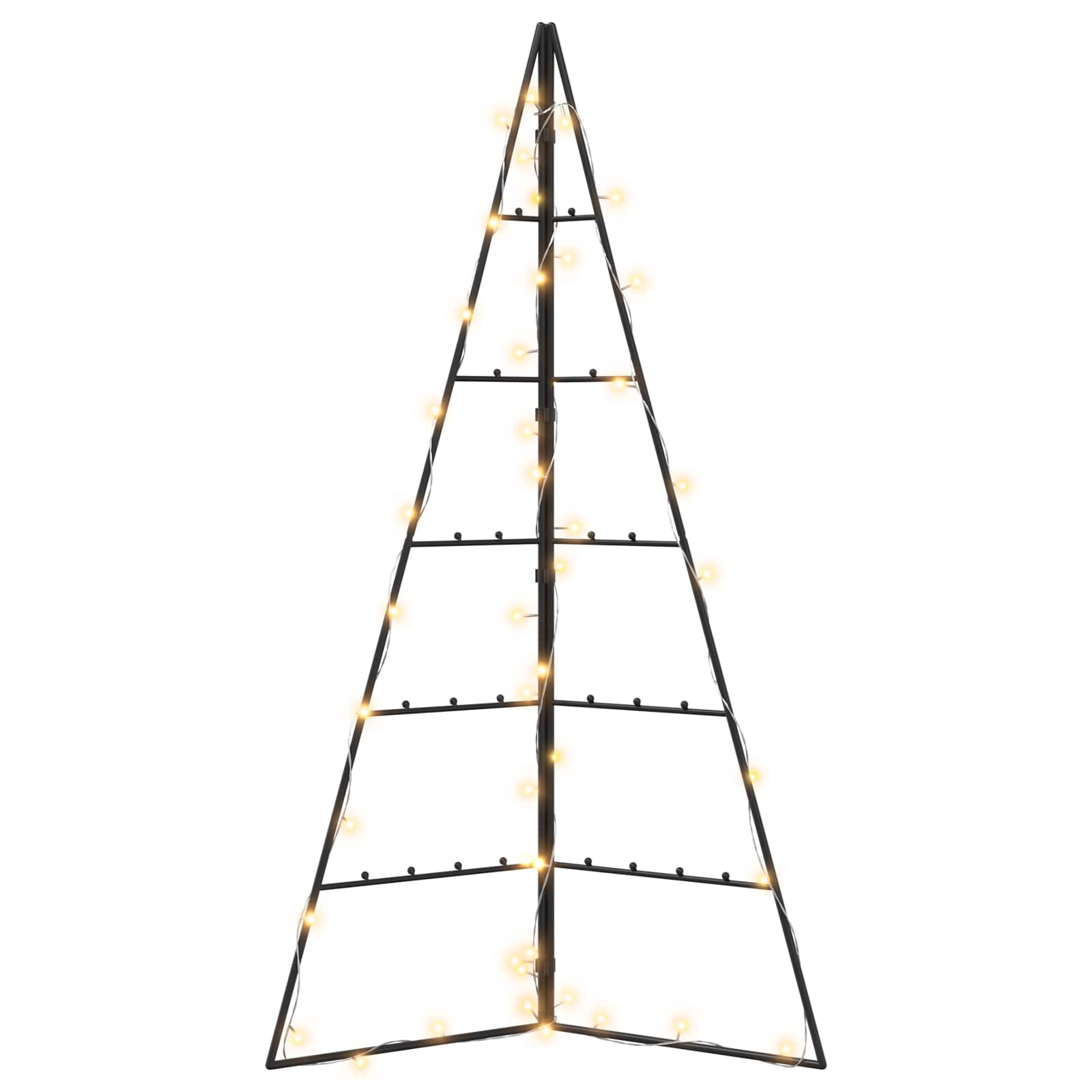 Albero di Natale in metallo KUOPIO 100 cm Bianco caldo Acciaio