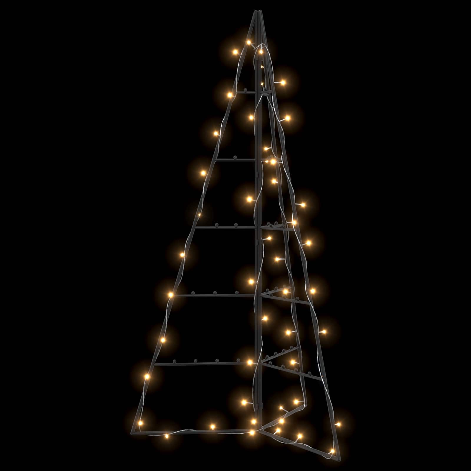 Albero di Natale in metallo KUOPIO 100 cm Bianco caldo Acciaio