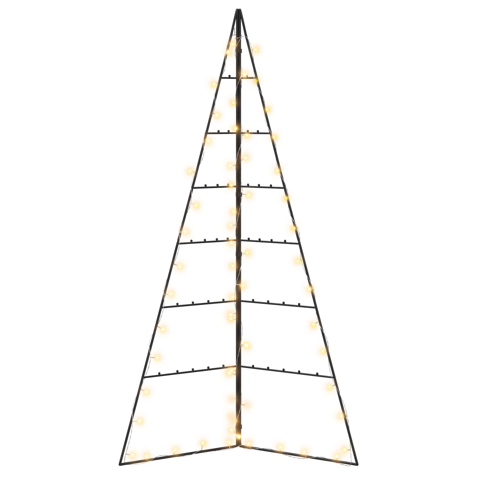 Albero di Natale in metallo KUOPIO 140 cm Bianco caldo Acciaio