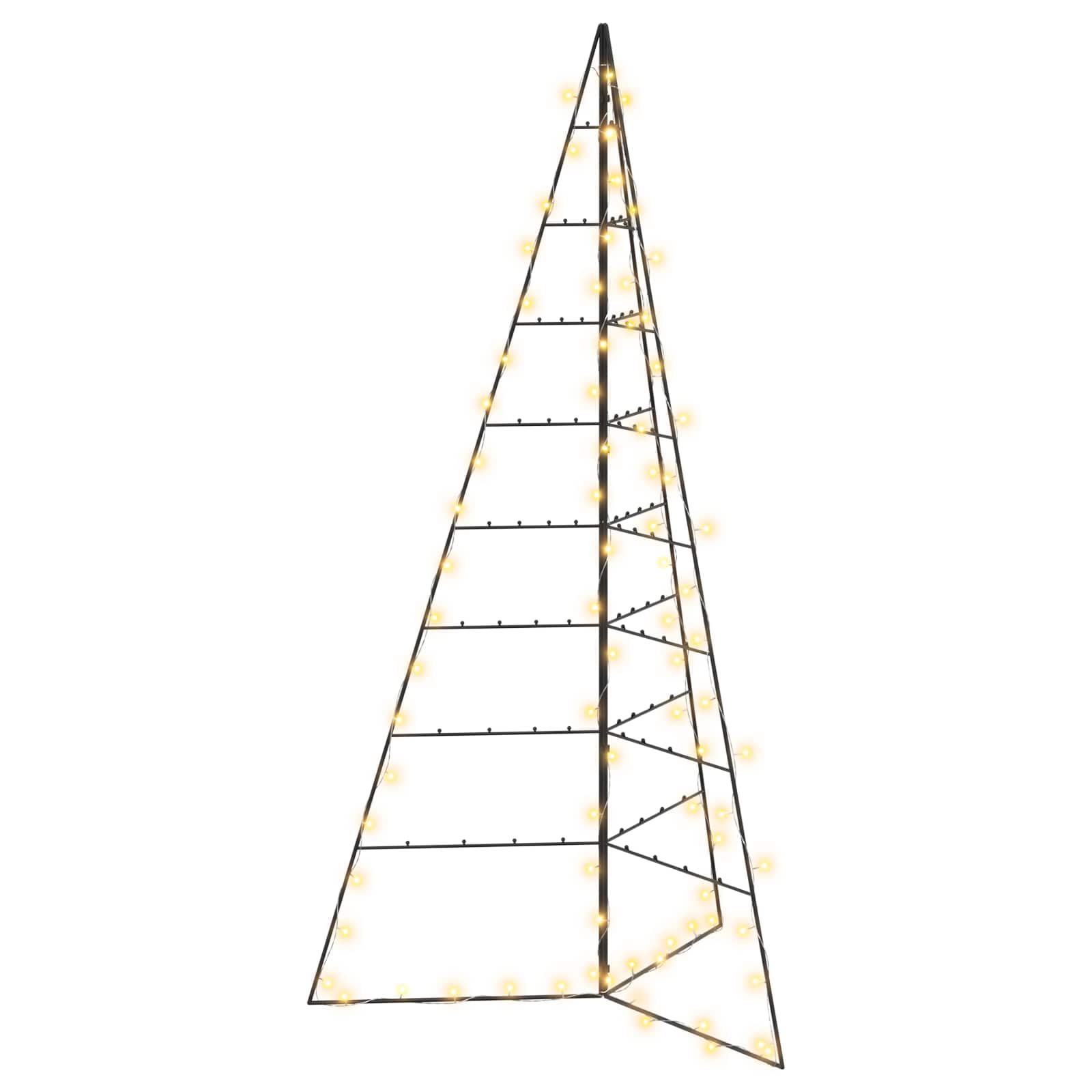 Albero di Natale in metallo KUOPIO 180 cm Bianco caldo Acciaio