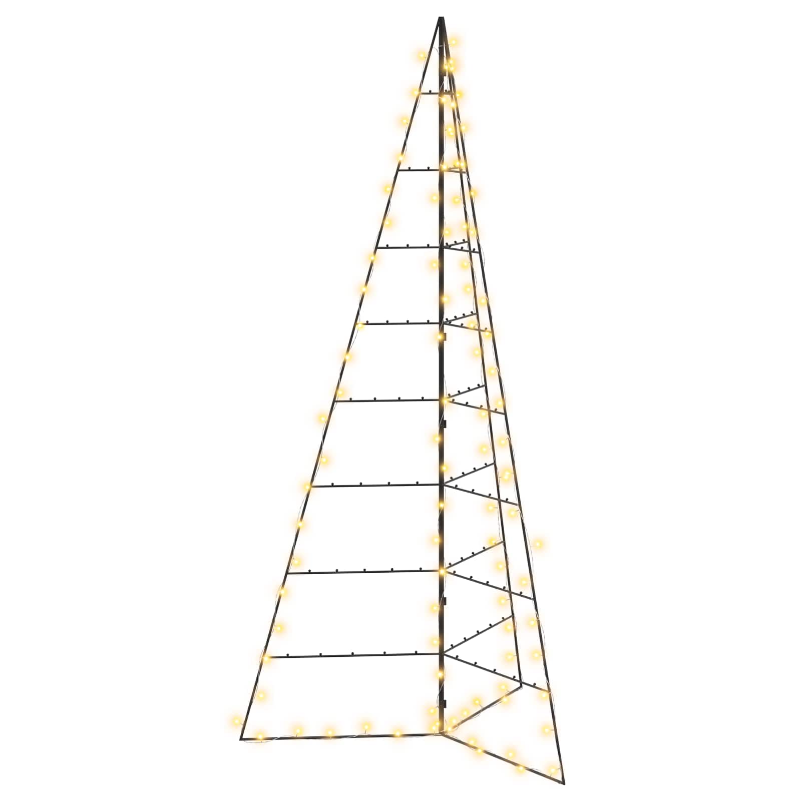 Albero di Natale in metallo KUOPIO 210 cm Bianco caldo Acciaio