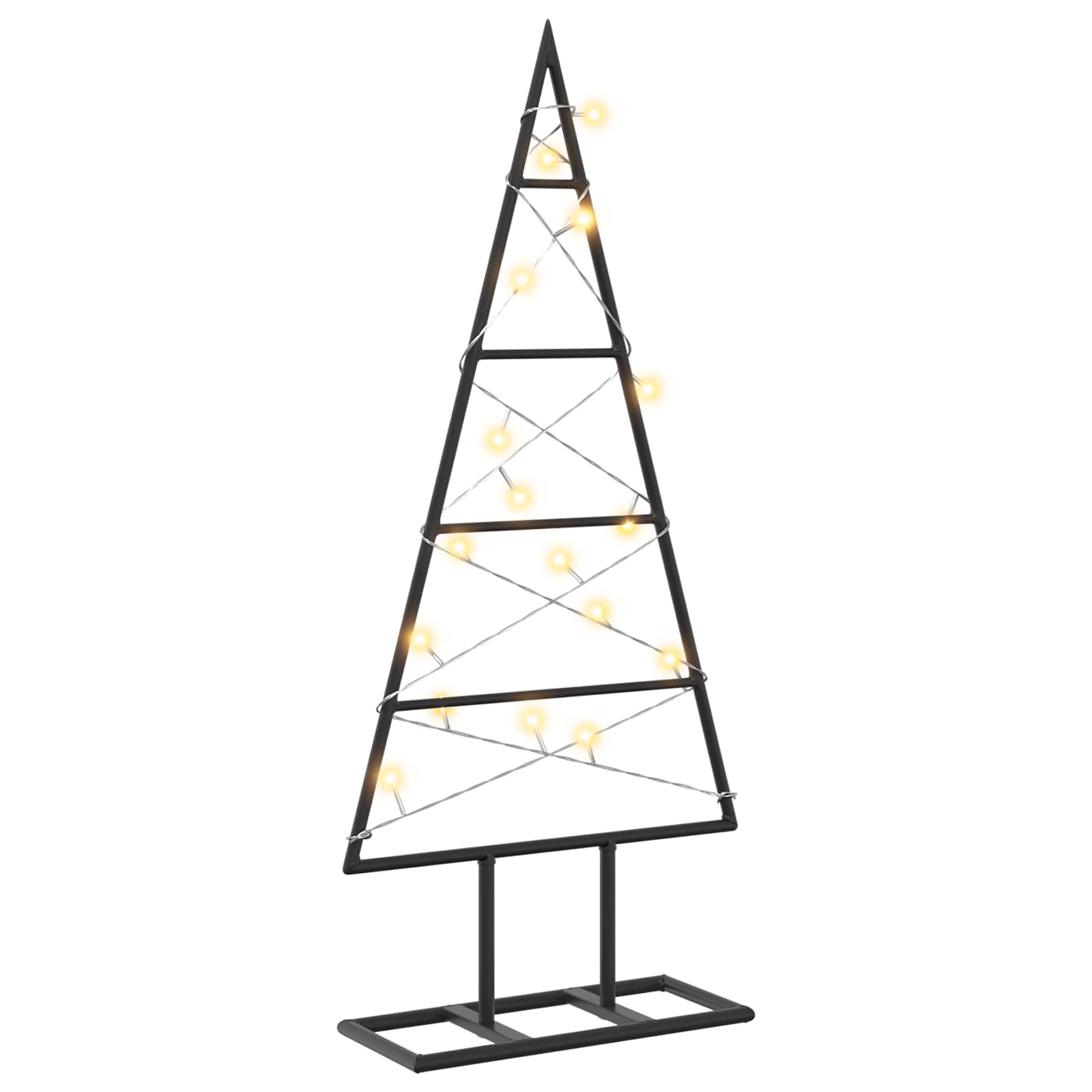 Albero di Natale in metallo KUOPIO 60 cm Bianco caldo