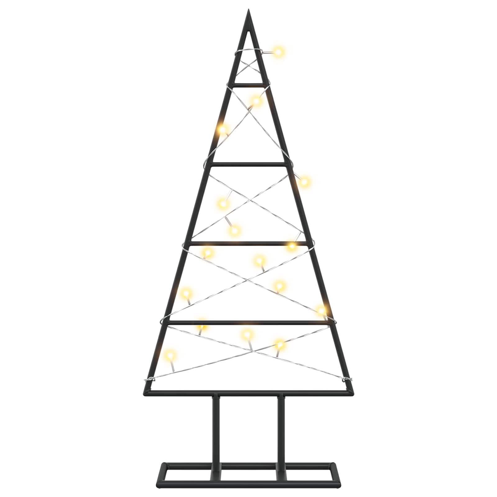 Albero di Natale in metallo KUOPIO 60 cm Bianco caldo
