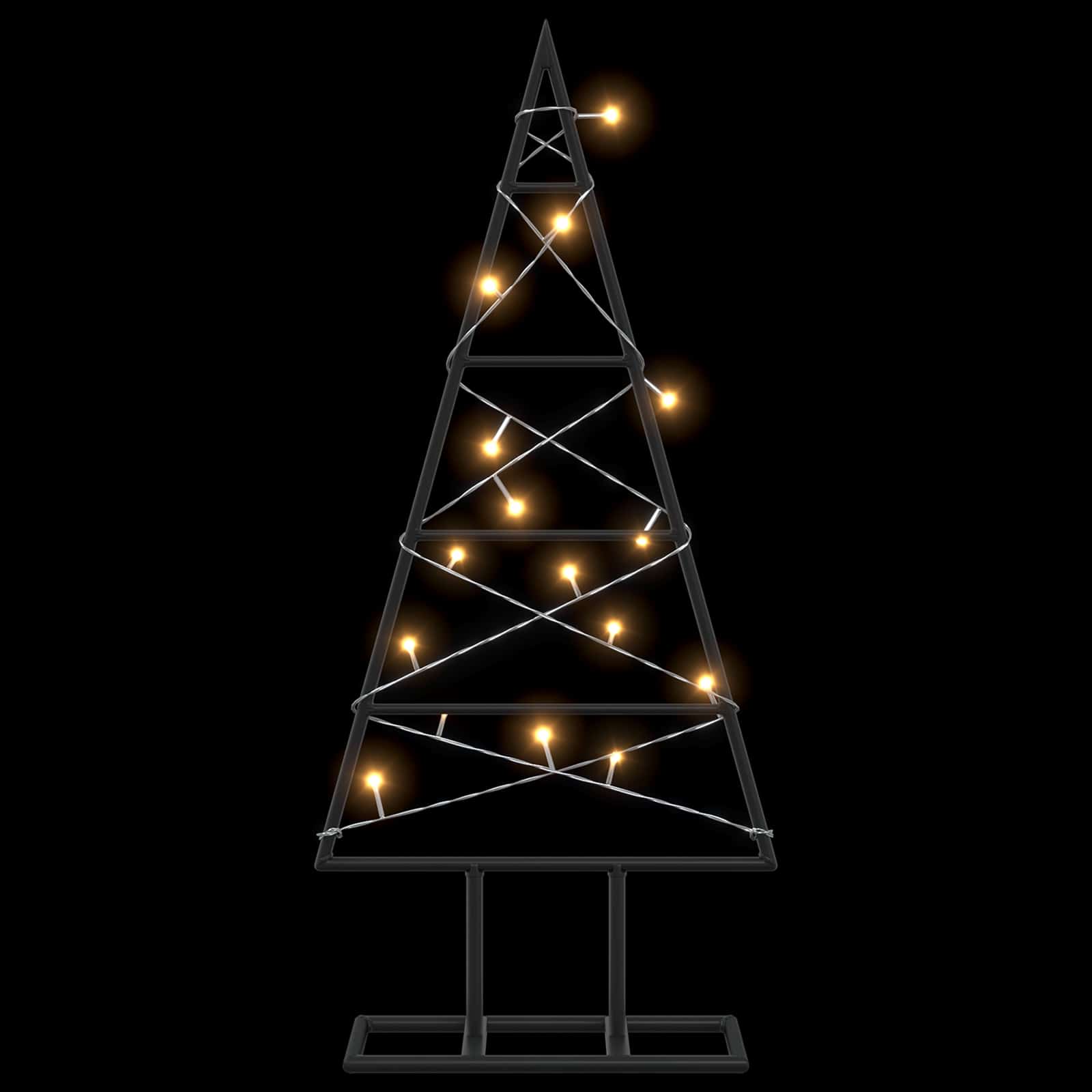 Albero di Natale in metallo KUOPIO 60 cm Bianco caldo