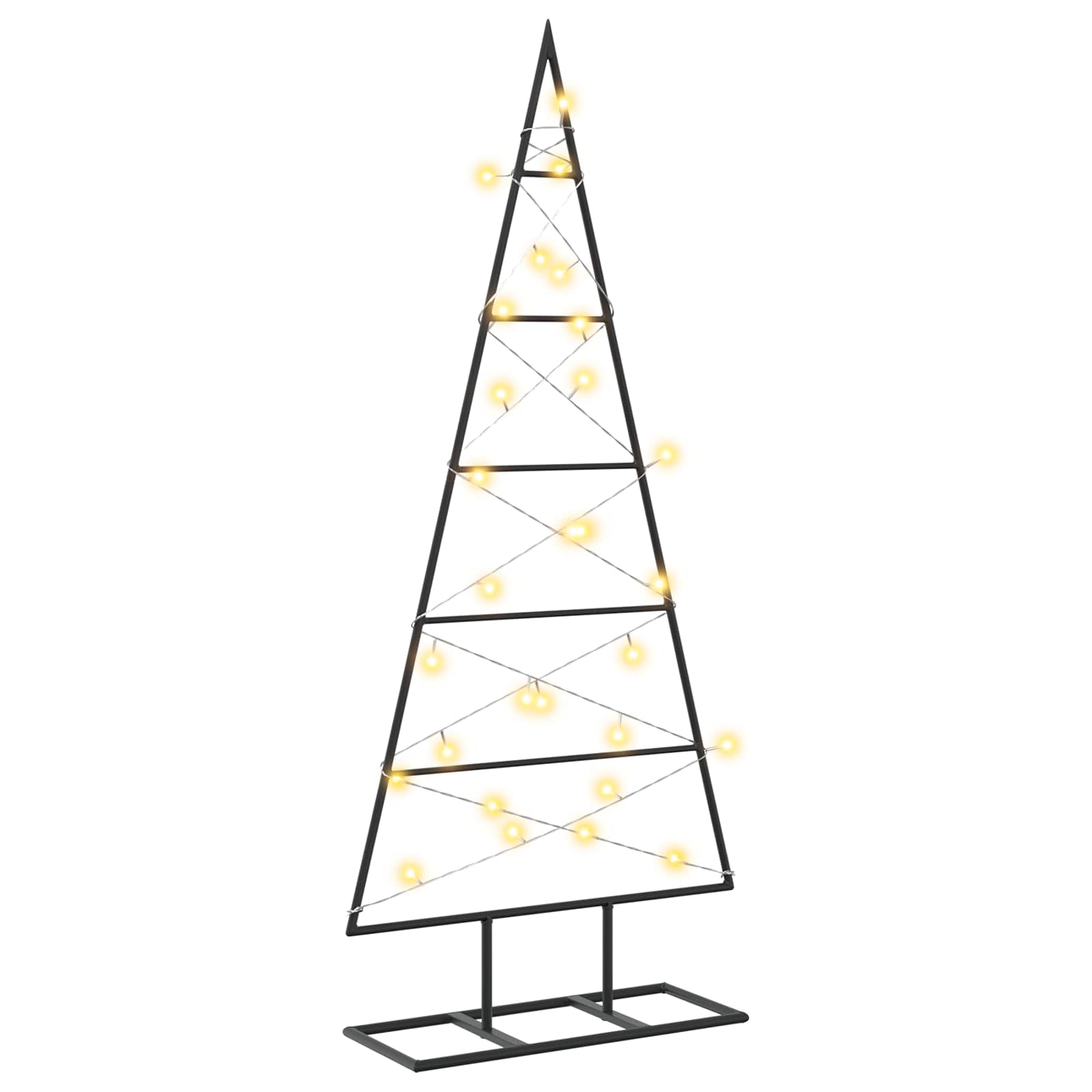 Albero di Natale in metallo KUOPIO 90 cm Bianco caldo