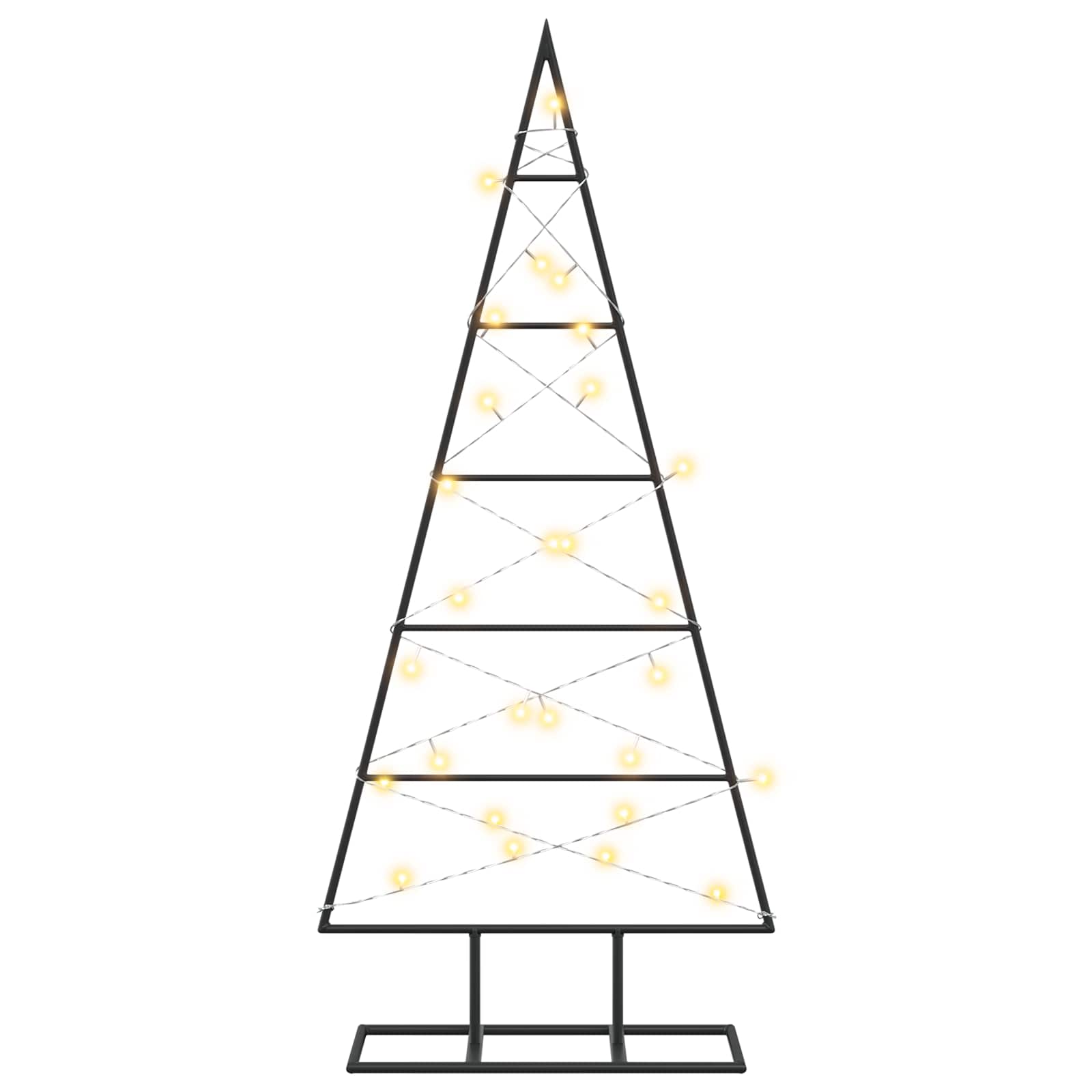 Albero di Natale in metallo KUOPIO 90 cm Bianco caldo