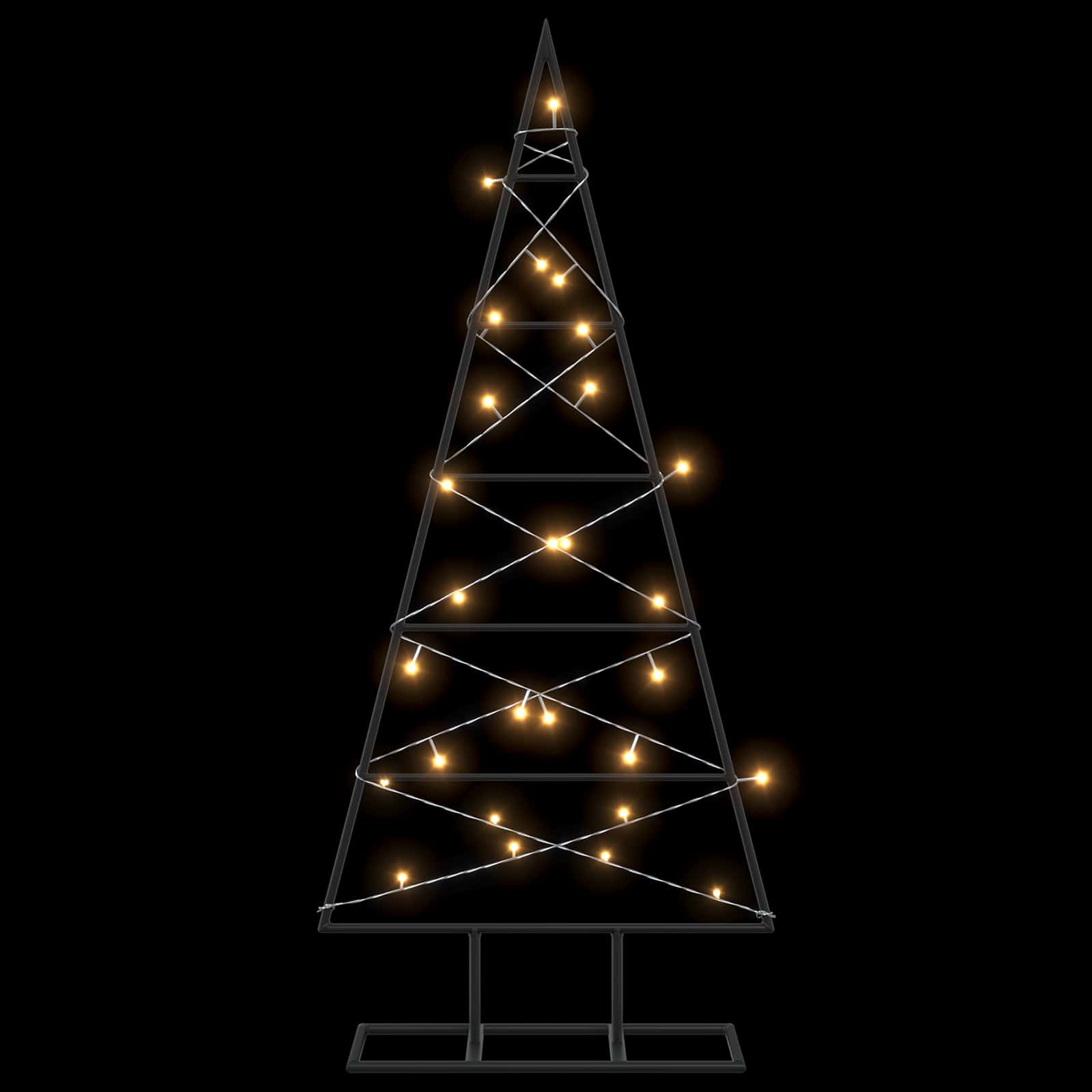 Albero di Natale in metallo KUOPIO 90 cm Bianco caldo