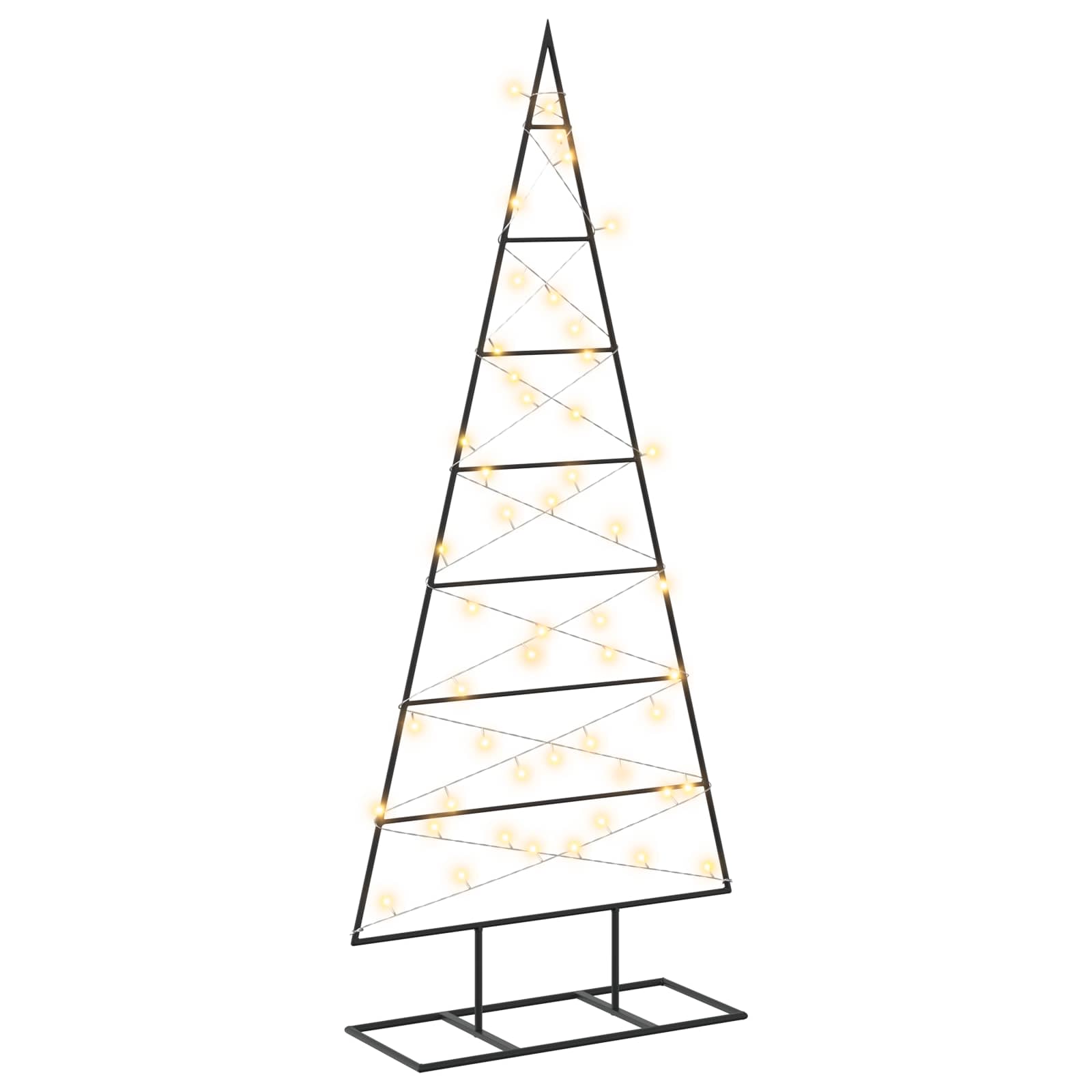 Albero di Natale in metallo KUOPIO 125 cm Bianco caldo