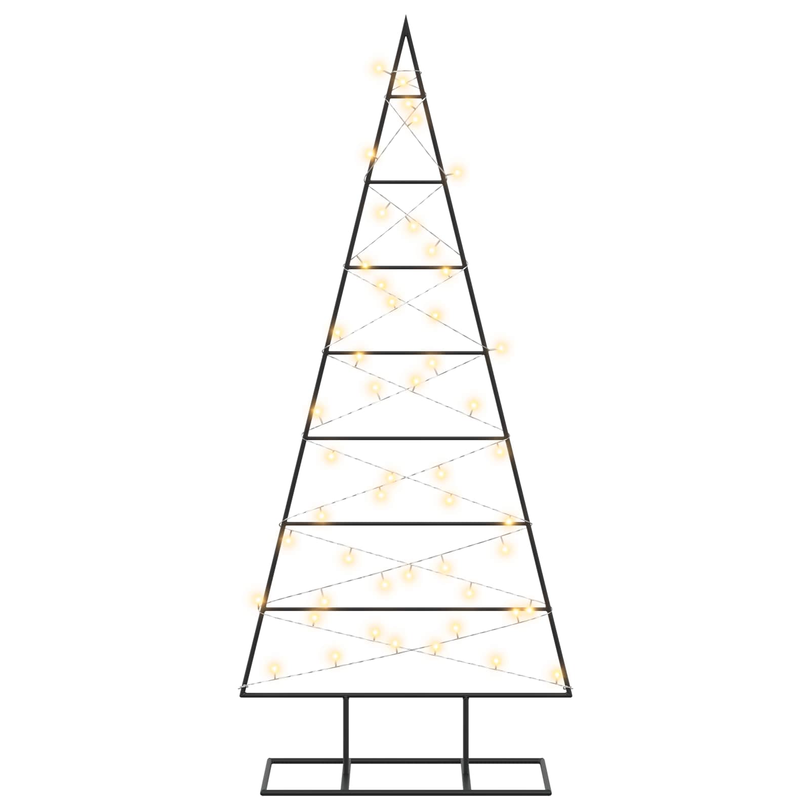 Albero di Natale in metallo KUOPIO 125 cm Bianco caldo