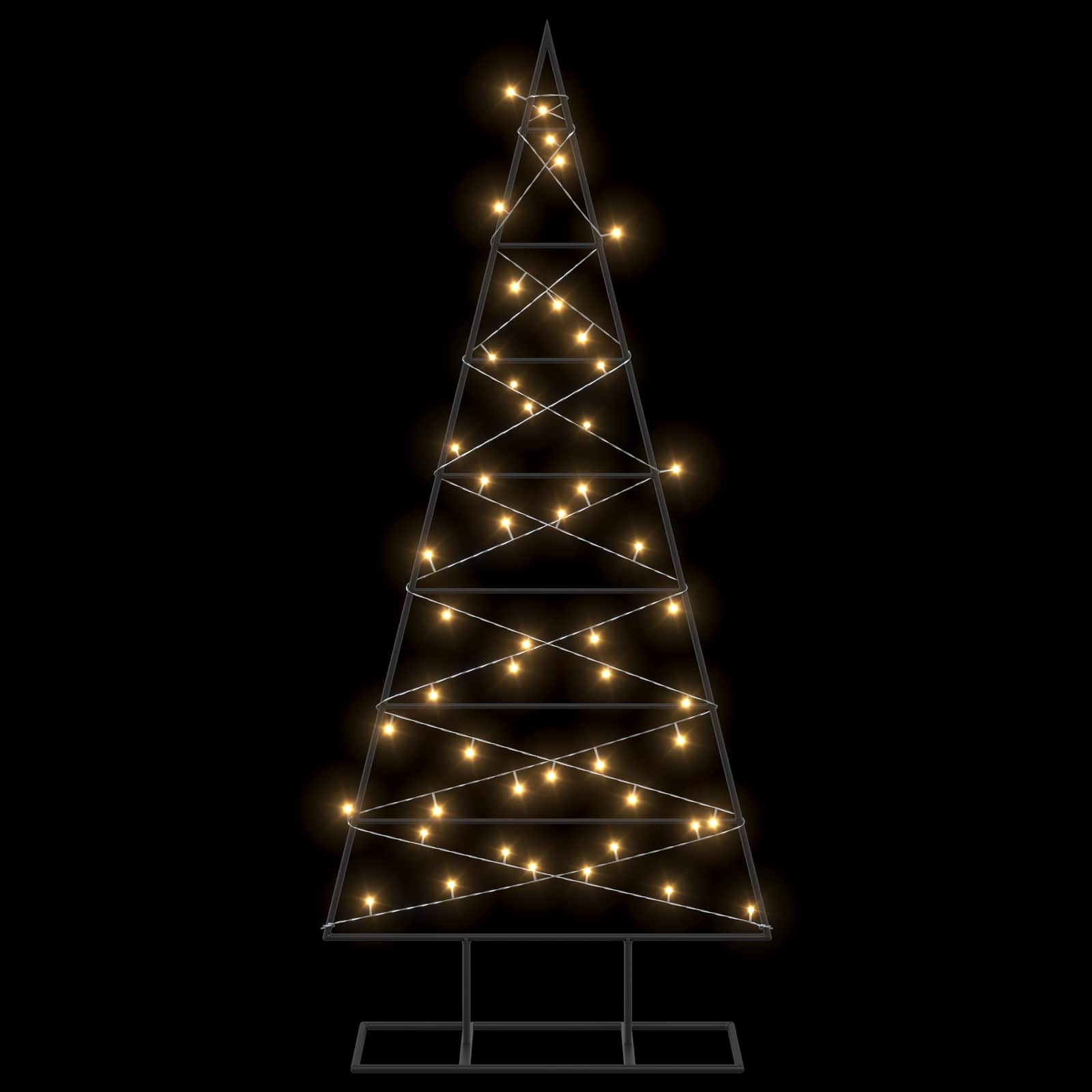 Albero di Natale in metallo KUOPIO 125 cm Bianco caldo