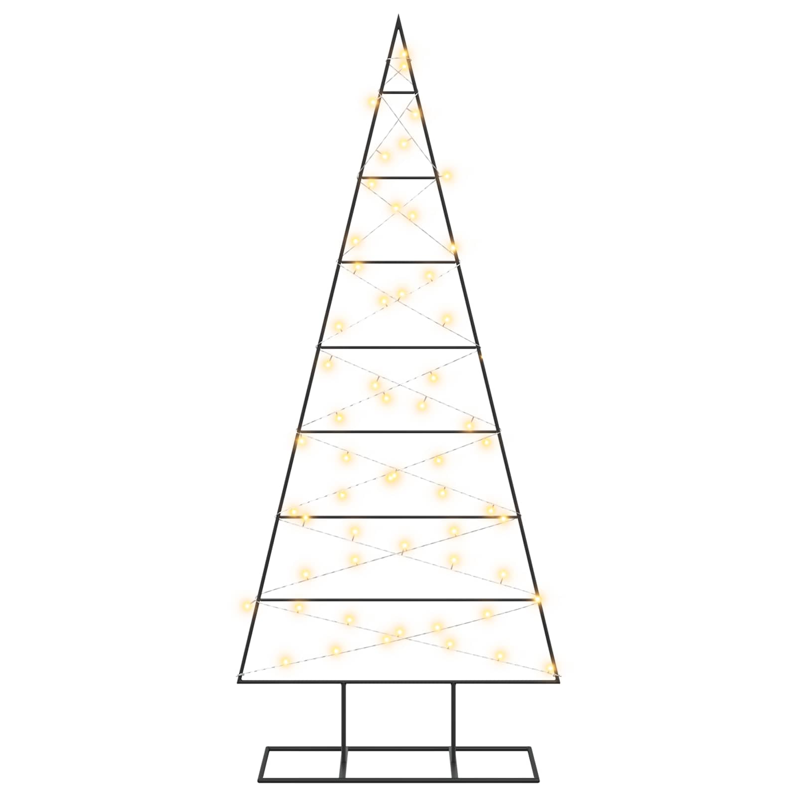 Albero di Natale in metallo KUOPIO 150 cm Bianco caldo