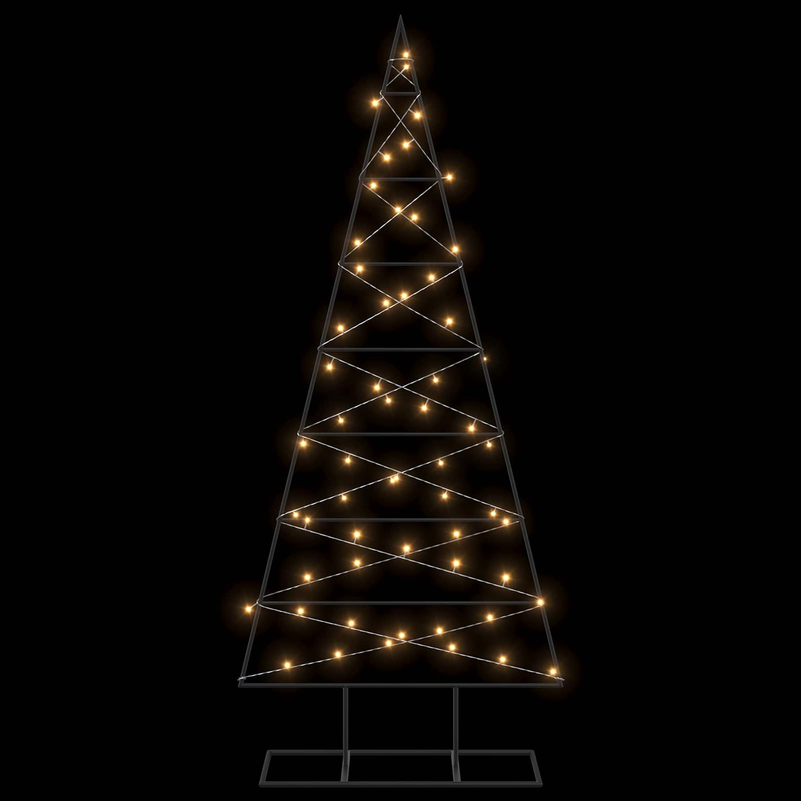 Albero di Natale in metallo KUOPIO 150 cm Bianco caldo