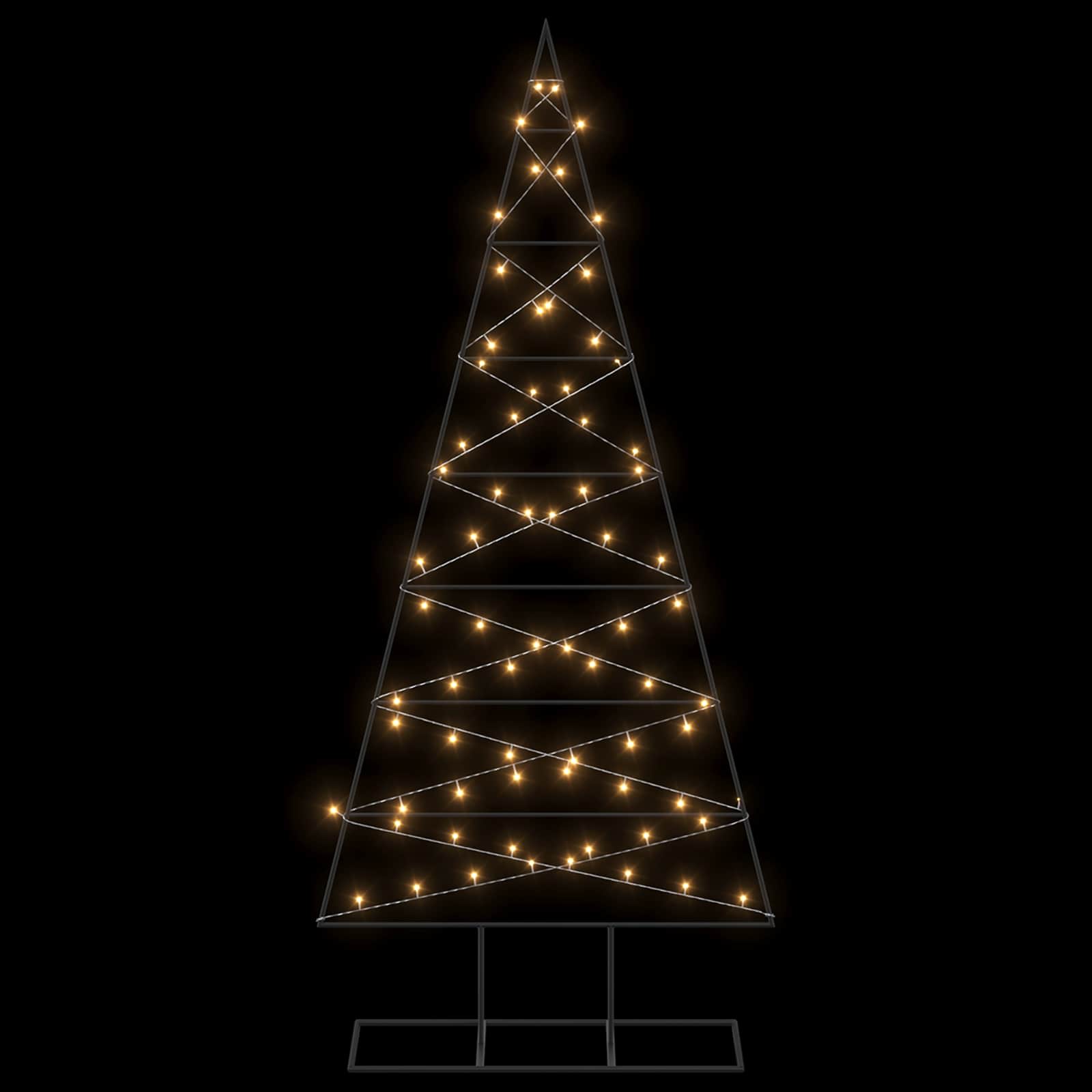 Albero di Natale in metallo KUOPIO 180 cm Bianco caldo