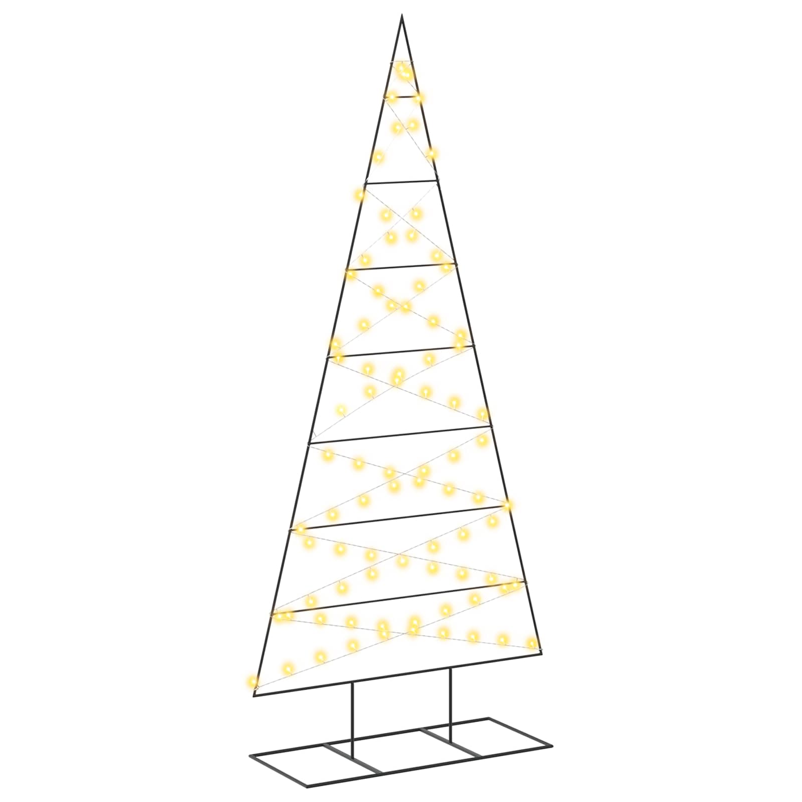 Albero di Natale in metallo KUOPIO 210 cm Bianco caldo