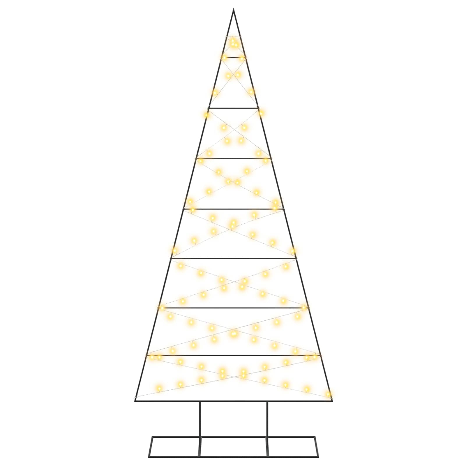 Albero di Natale in metallo KUOPIO 210 cm Bianco caldo