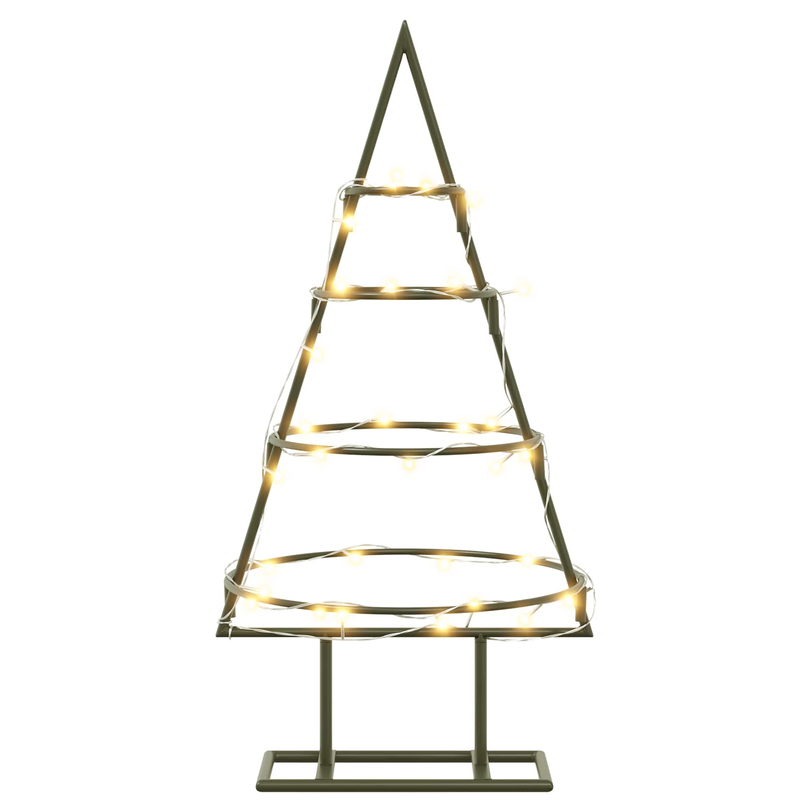 Albero di Natale in metallo con supporto KUOPIO 60 cm