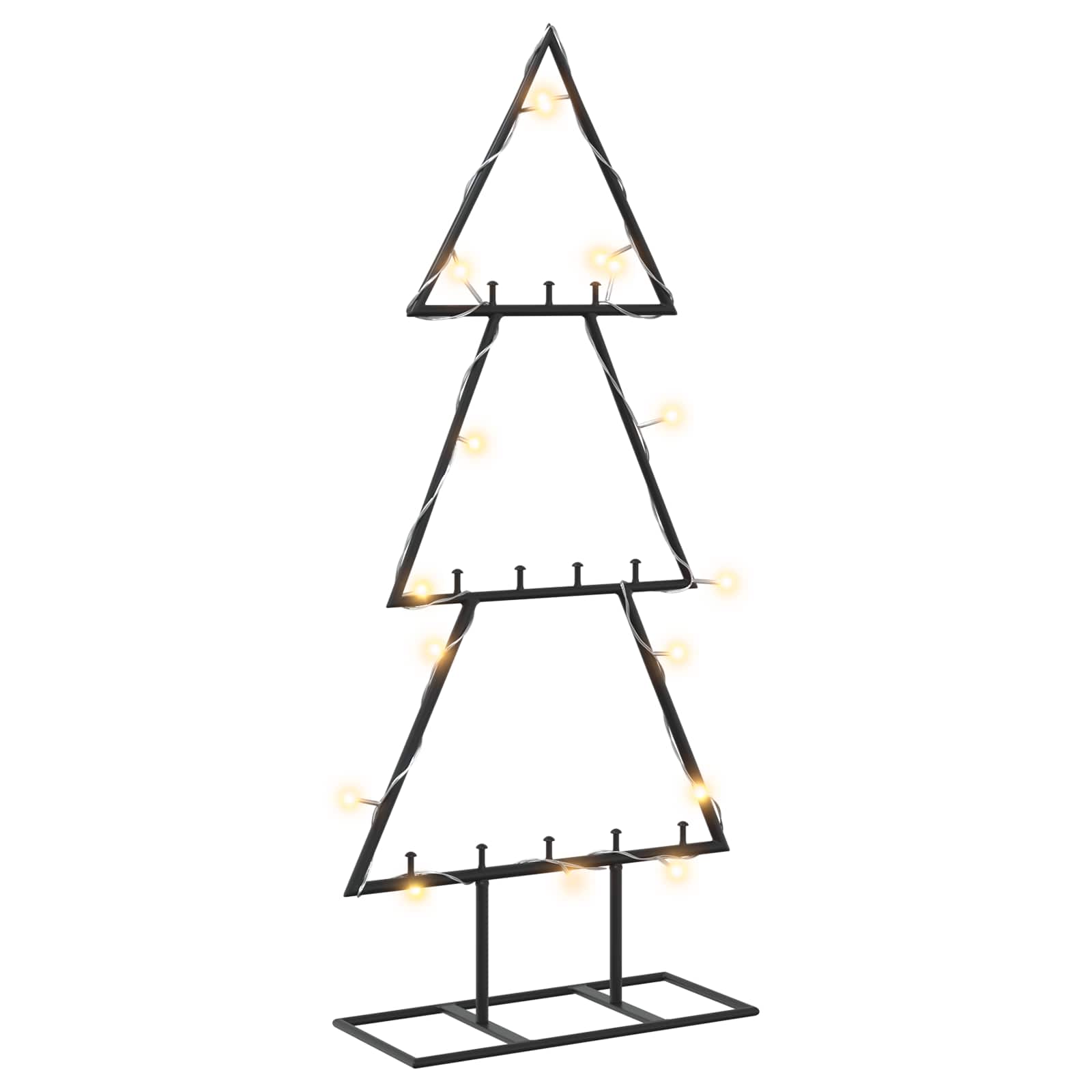 Albero di Natale in metallo con supporto KUOPIO 60 cm