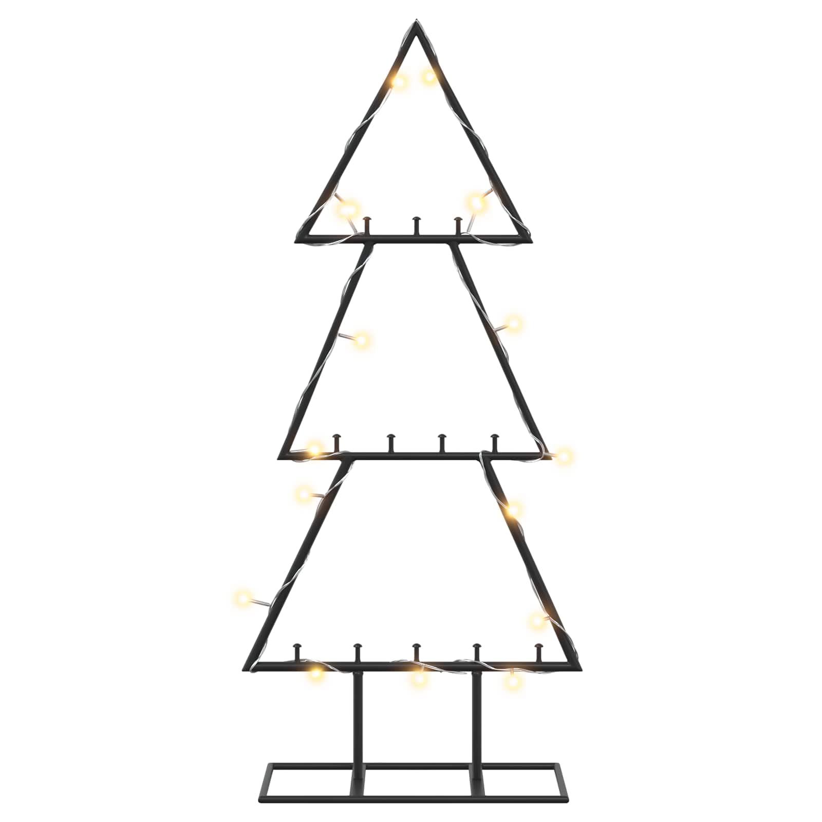Albero di Natale in metallo con supporto KUOPIO 60 cm