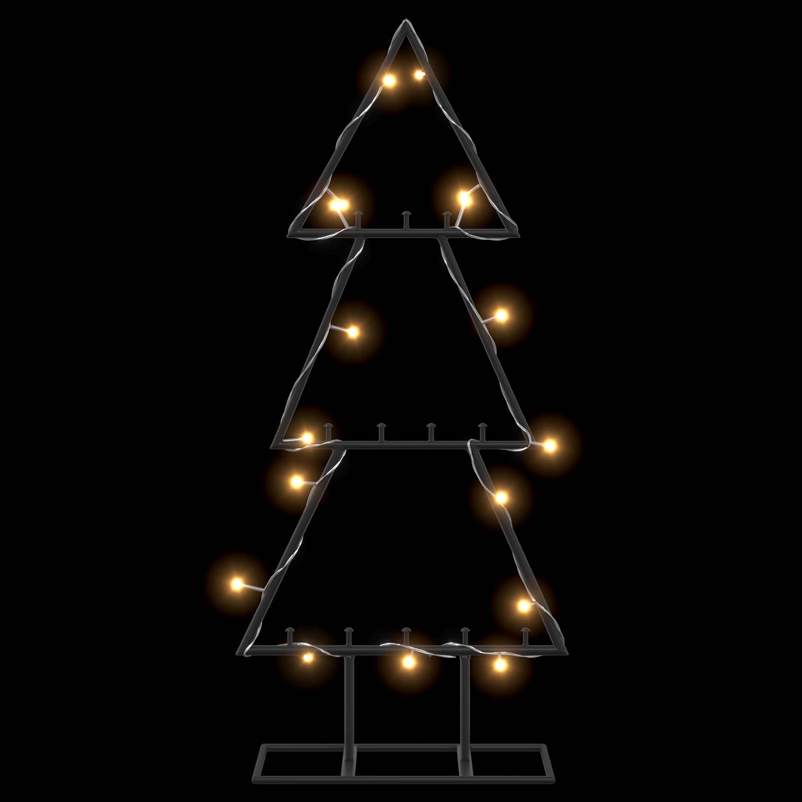 Albero di Natale in metallo con supporto KUOPIO 60 cm