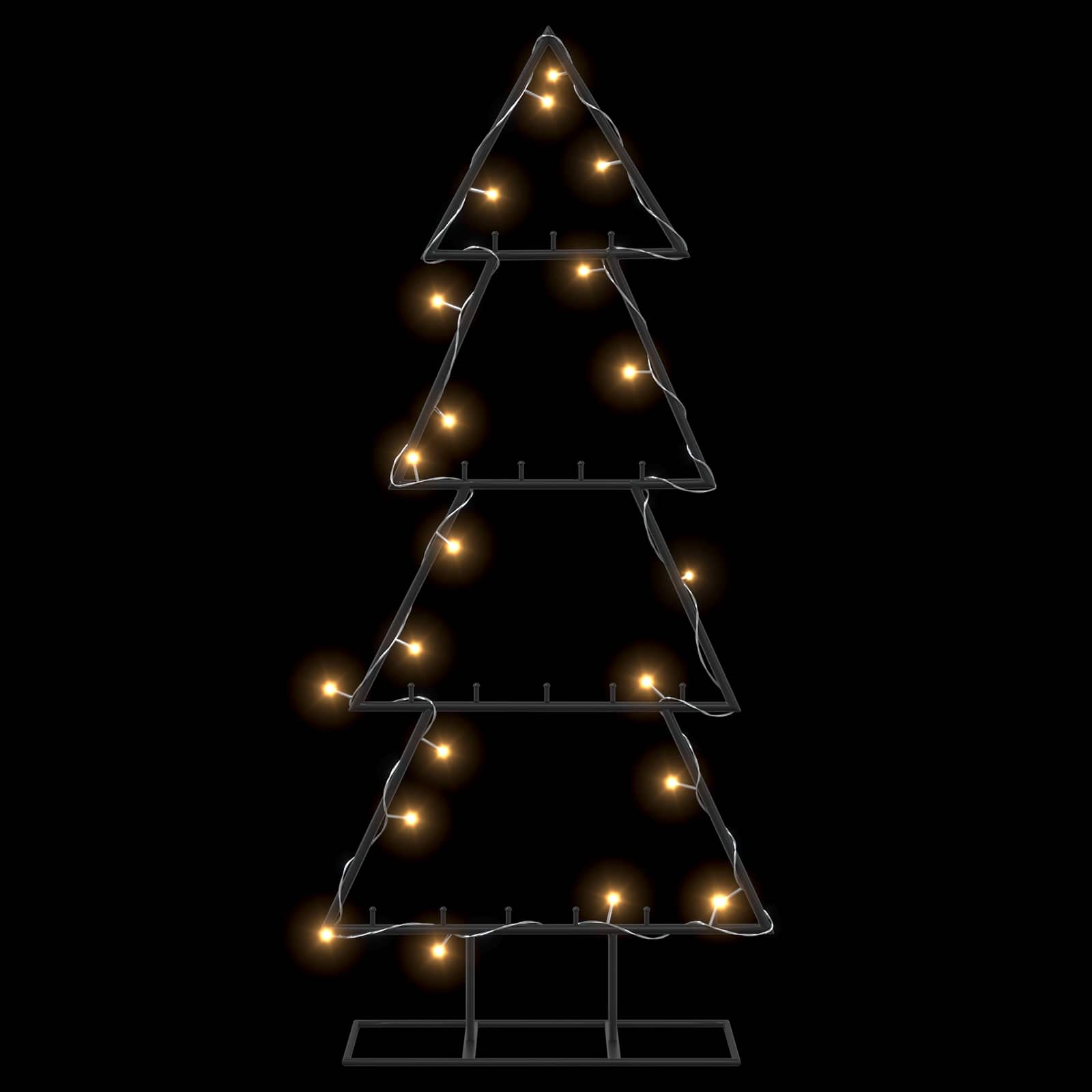 Albero di Natale in metallo con supporto KUOPIO 90 cm