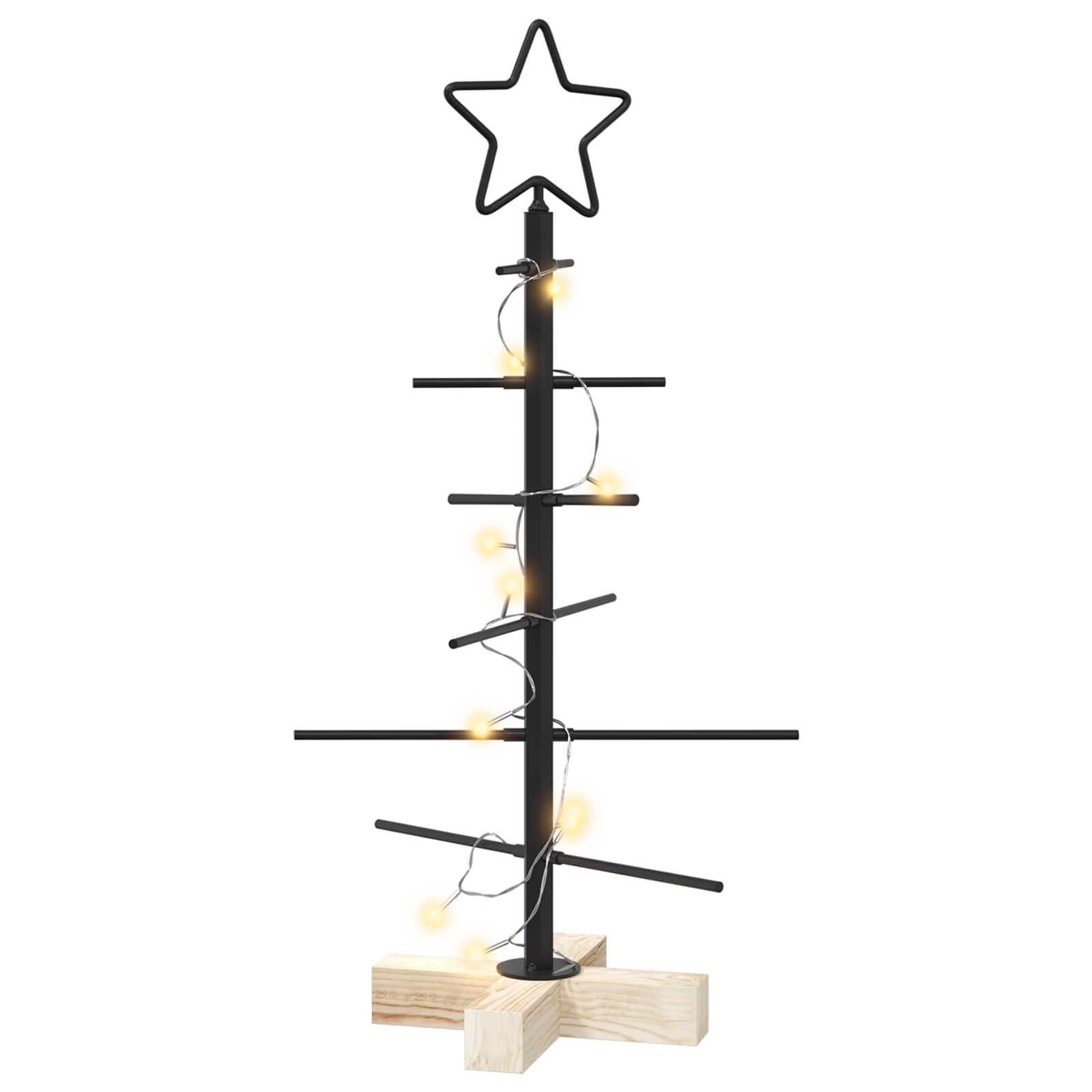 Albero di Natale in metallo con supporto KUOPIO 60 cm