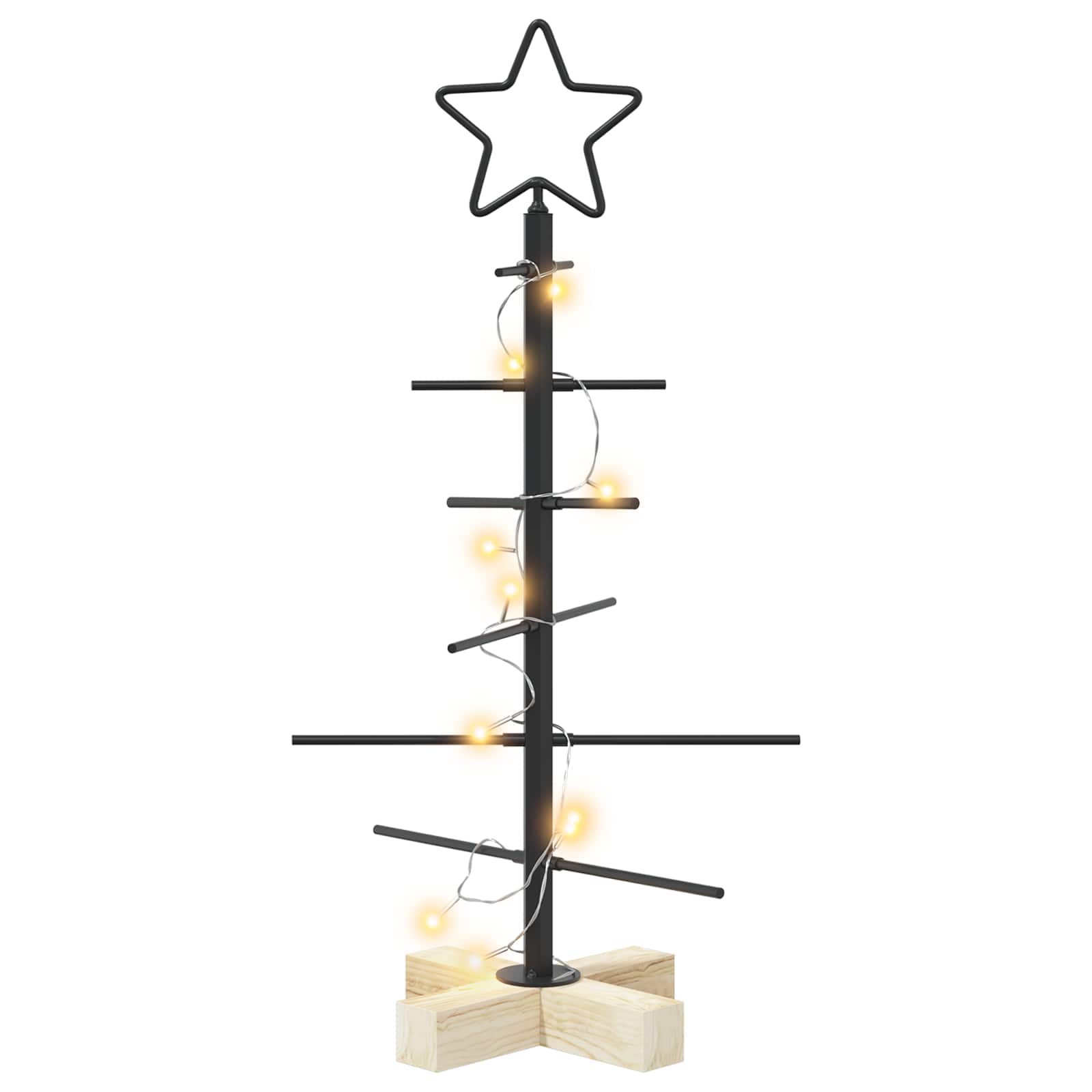 Albero di Natale in metallo con supporto KUOPIO 60 cm