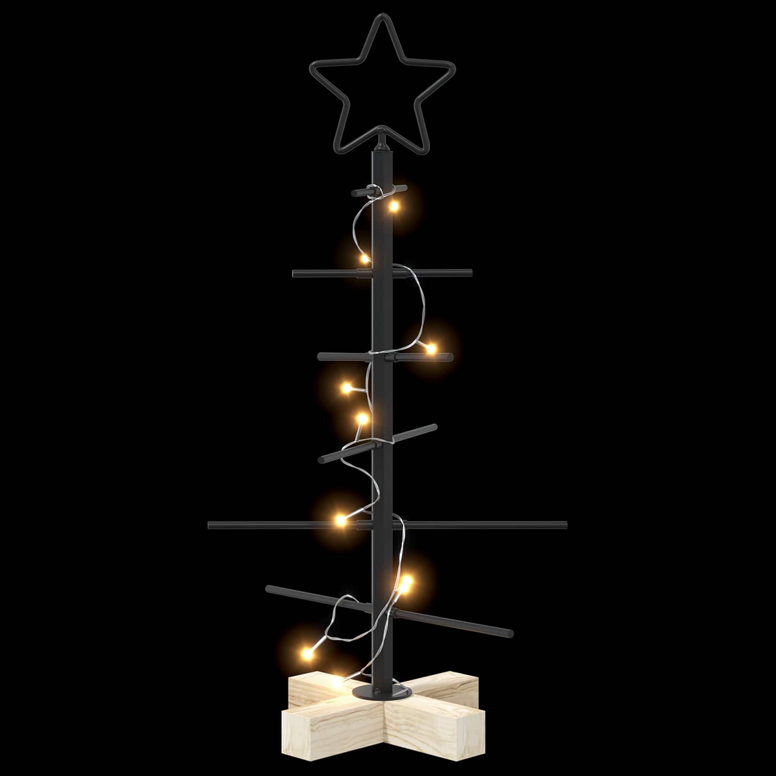 Albero di Natale in metallo con supporto KUOPIO 60 cm