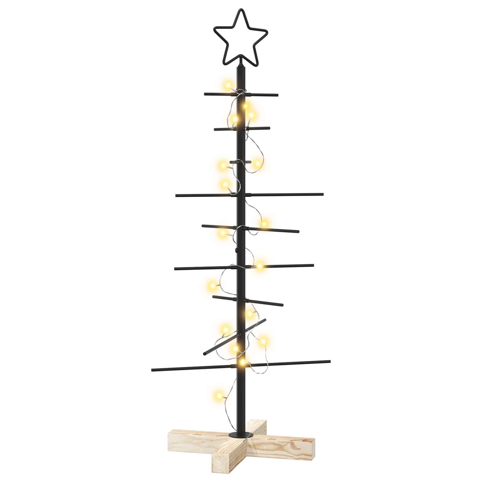 Albero di Natale in metallo con supporto KUOPIO 90 cm