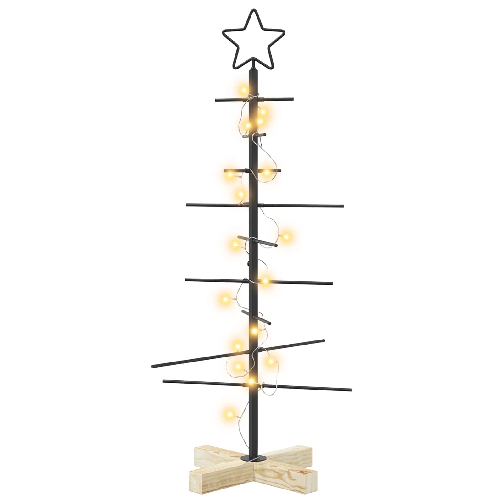 Albero di Natale in metallo con supporto KUOPIO 90 cm
