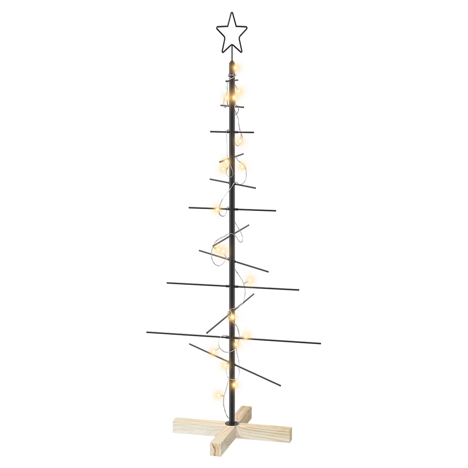 Albero di Natale in metallo con supporto KUOPIO 120 cm