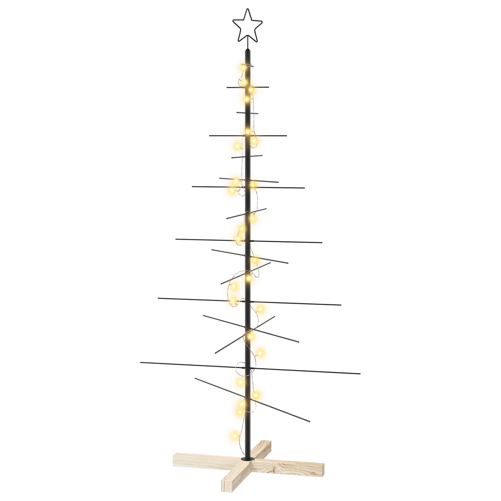 Albero di Natale in metallo con supporto KUOPIO 150 cm