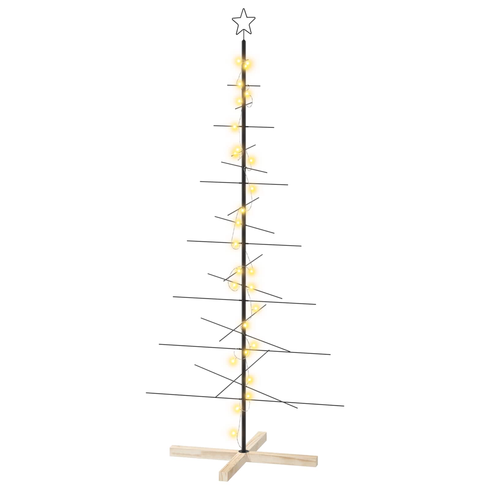 Albero di Natale in metallo con supporto KUOPIO 180 cm