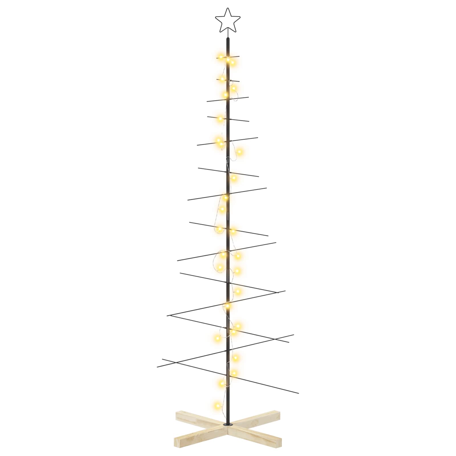 Albero di Natale in metallo con supporto KUOPIO 180 cm