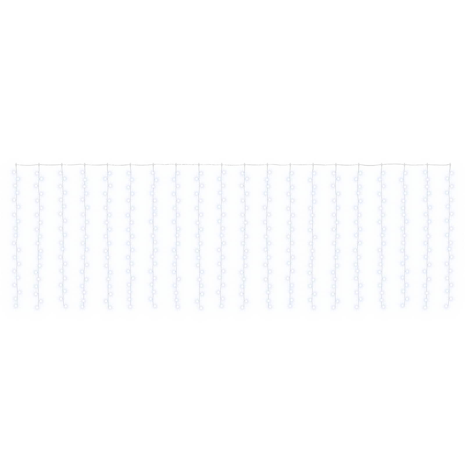 Tenda luminosa Trasparente 600 x 200 cm PVC 400 LED