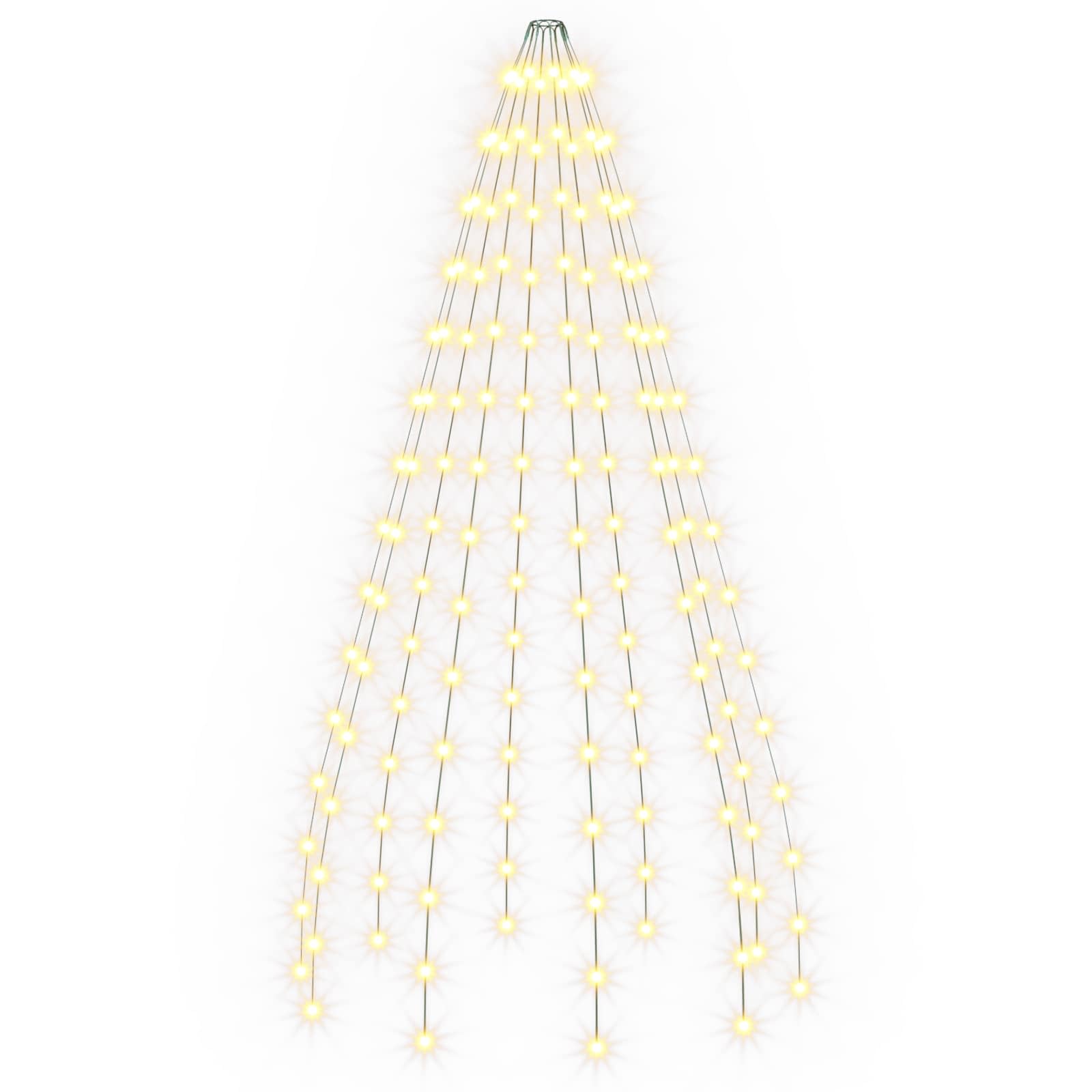 Ghirlande luminose per alberi di Natale Verde 150 cm PVC