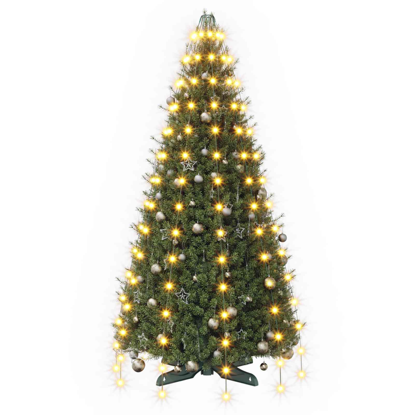 Ghirlande luminose per alberi di Natale Verde 150 cm PVC