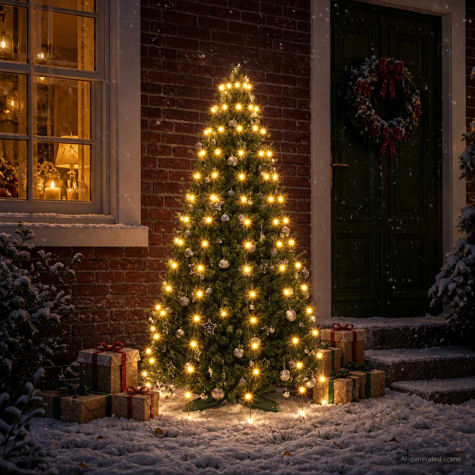 Ghirlande luminose per alberi di Natale Verde 150 cm PVC