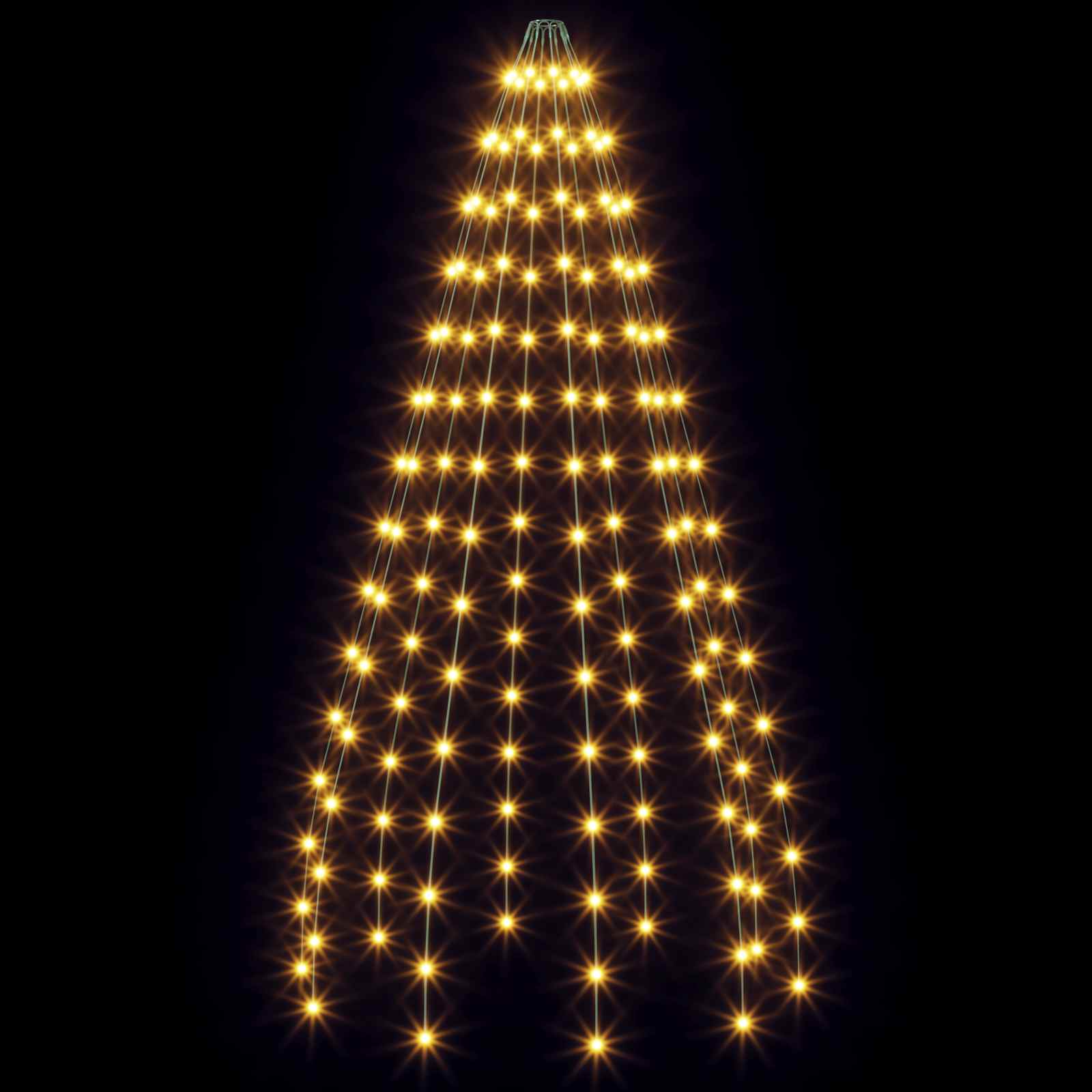Ghirlande luminose per alberi di Natale Verde 150 cm PVC