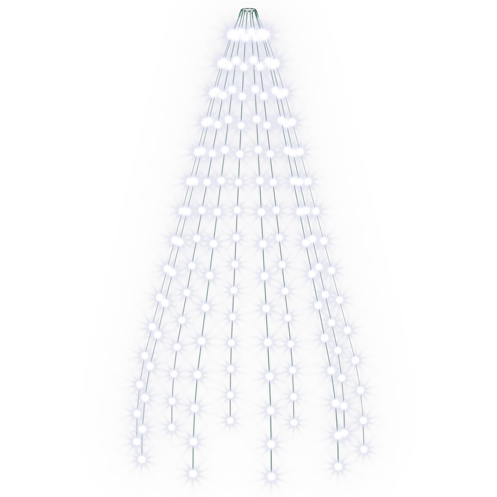 Ghirlande luminose per alberi di Natale Verde 150 cm PVC