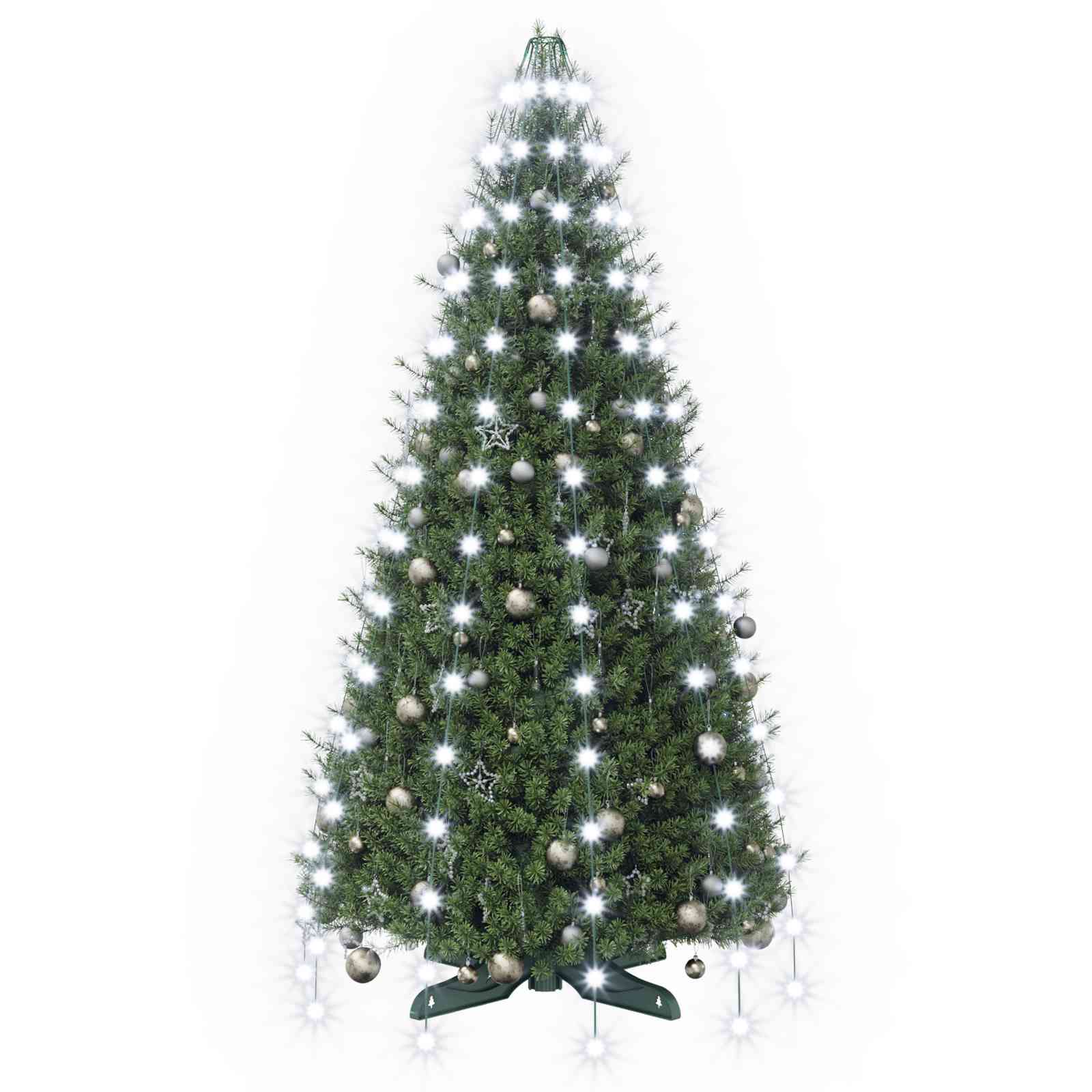 Ghirlande luminose per alberi di Natale Verde 150 cm PVC