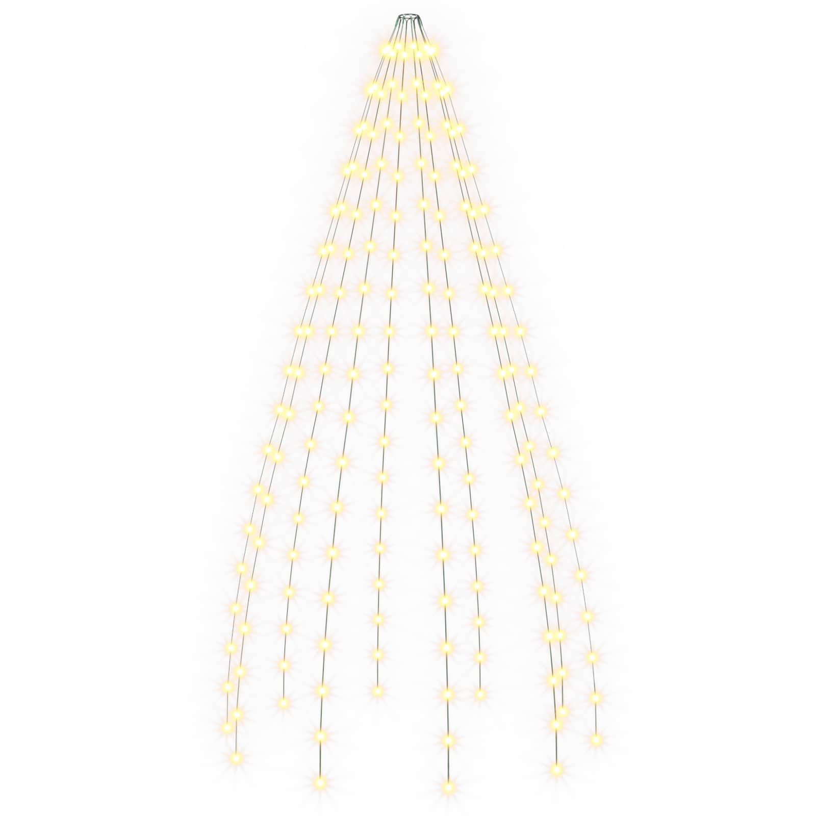 Ghirlande luminose per alberi di Natale Verde 180 cm PVC
