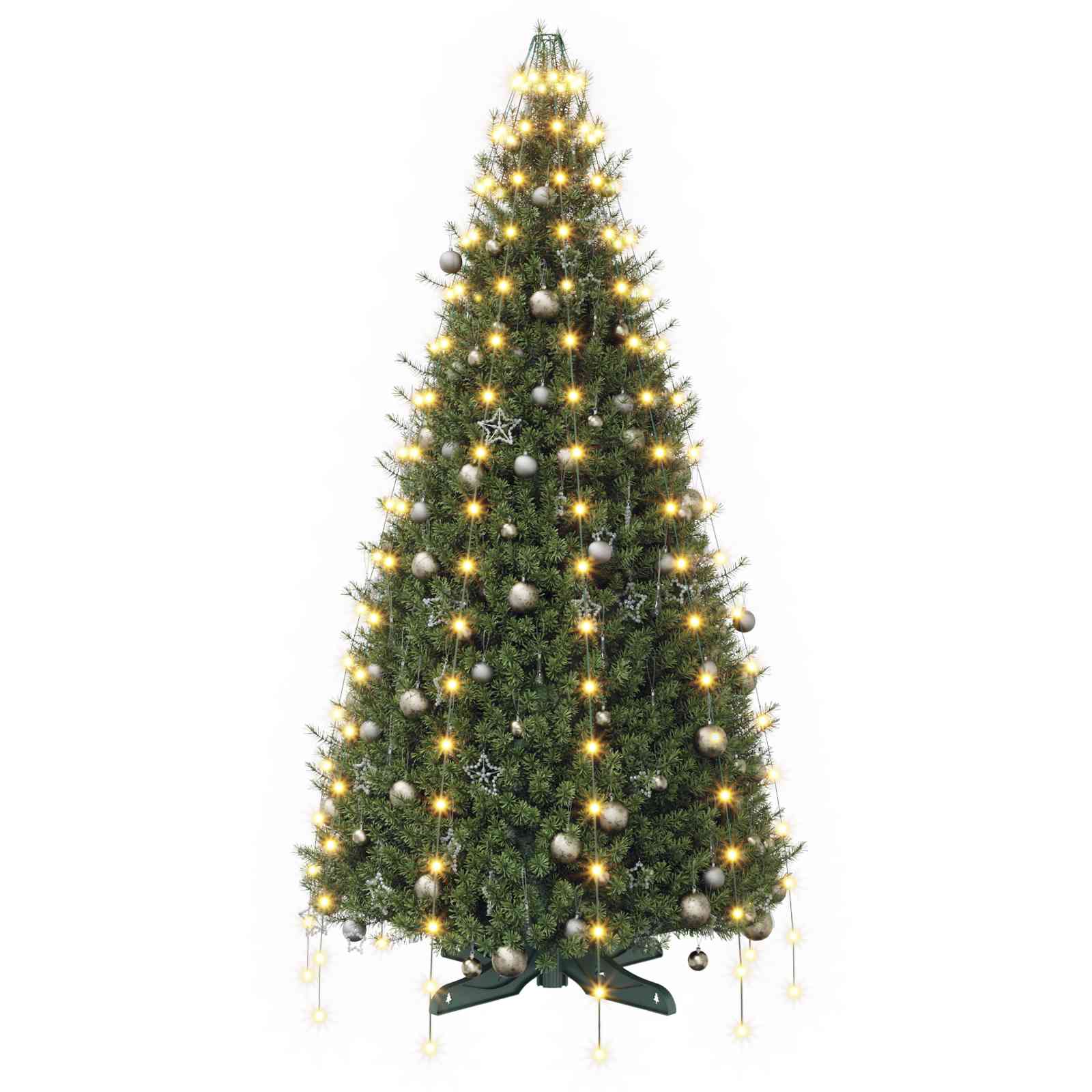 Ghirlande luminose per alberi di Natale Verde 180 cm PVC