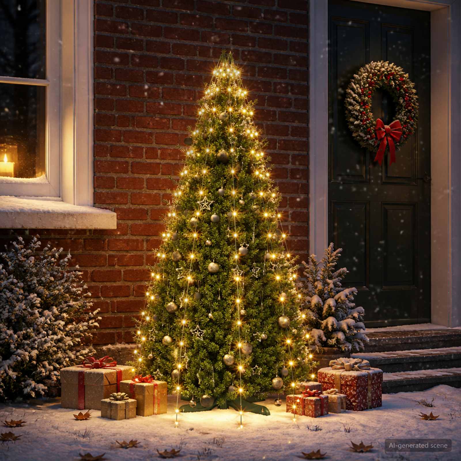 Ghirlande luminose per alberi di Natale Verde 180 cm PVC