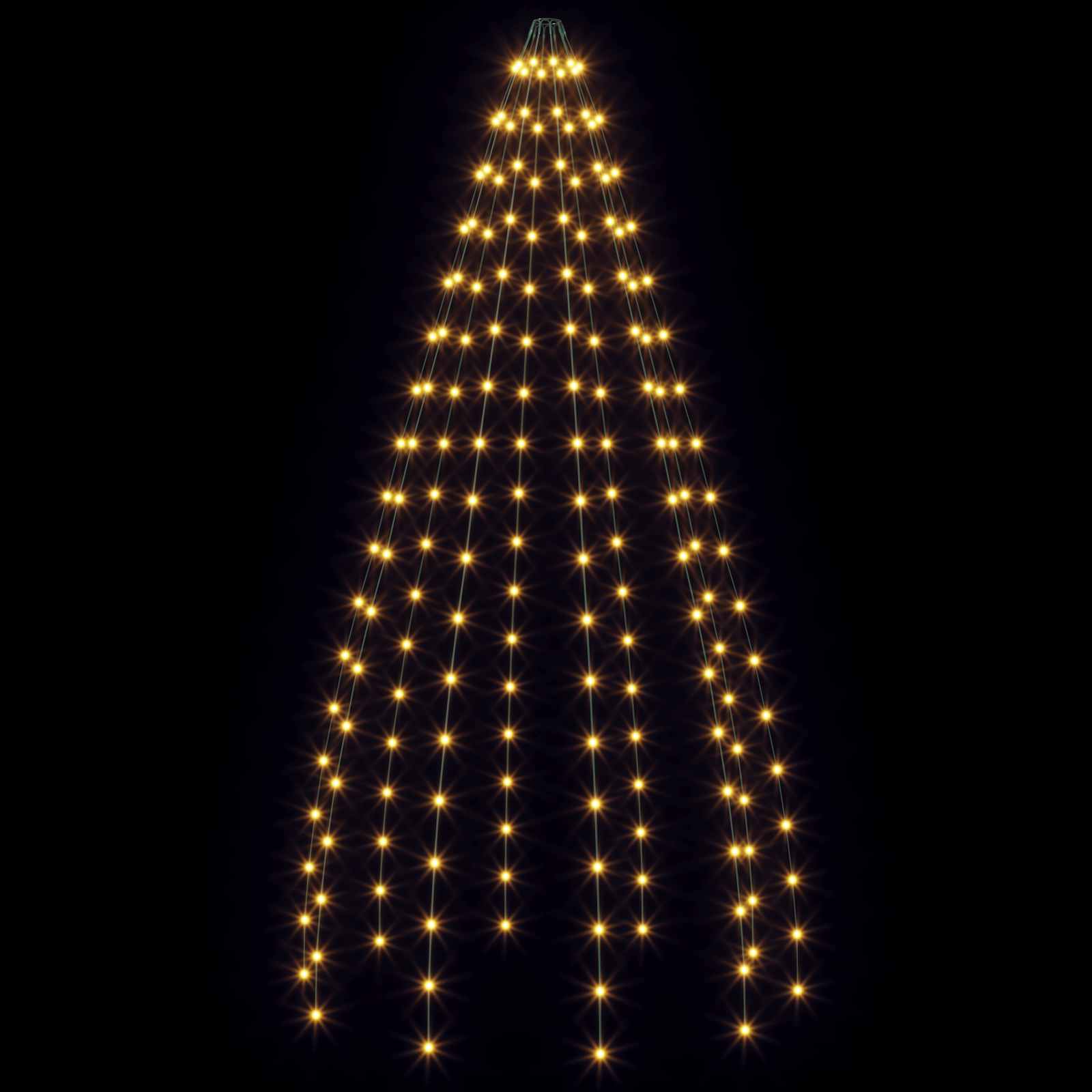 Ghirlande luminose per alberi di Natale Verde 180 cm PVC