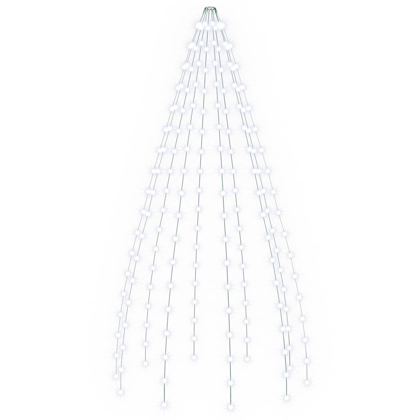 Ghirlande luminose per alberi di Natale Verde 180 cm PVC