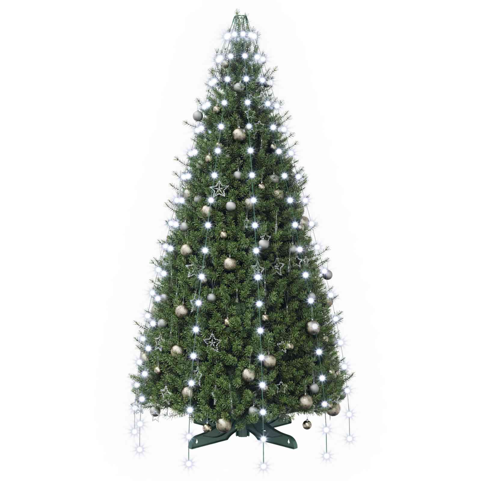 Ghirlande luminose per alberi di Natale Verde 180 cm PVC