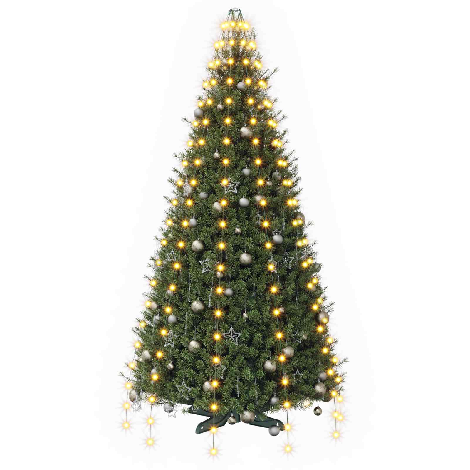Ghirlande luminose per alberi di Natale Verde 210 cm PVC
